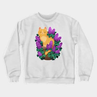 Orange Cat Crewneck Sweatshirt